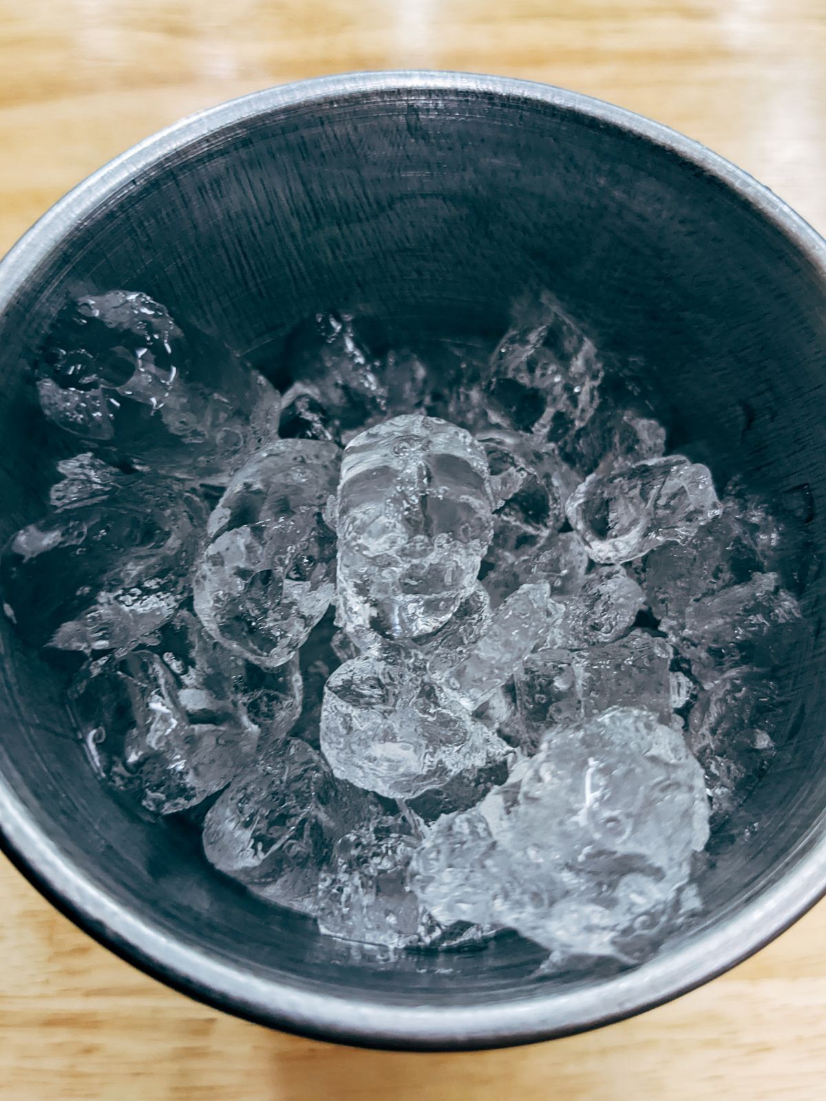 Ice cubes ready for cold drinks